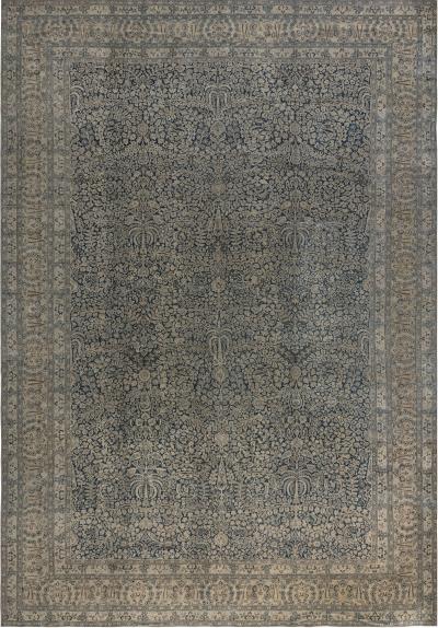 Authentic 19th Century Persian Khorassan Handmade Wool Rug