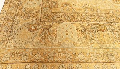 Authentic 19th Century Persian Kirman Handmade Wool Rug