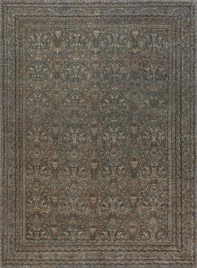 Authentic 19th Century Persian Kirman Handmade Wool Rug