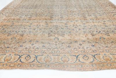 Authentic 19th Century Persian Kirman Handmade Wool Rug