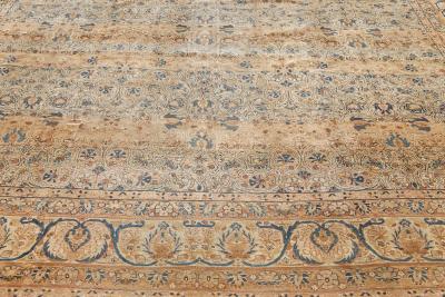 Authentic 19th Century Persian Kirman Handmade Wool Rug