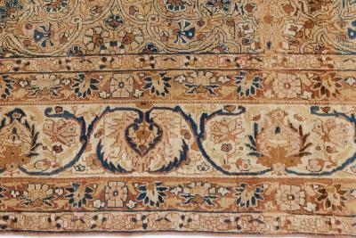 Authentic 19th Century Persian Kirman Handmade Wool Rug