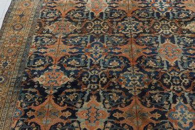 Authentic 19th Century Persian Malayer Handmade Wool Rug