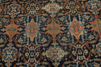 Authentic 19th Century Persian Malayer Handmade Wool Rug