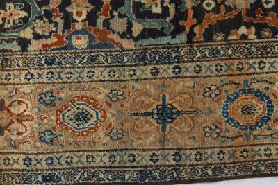 Authentic 19th Century Persian Malayer Handmade Wool Rug