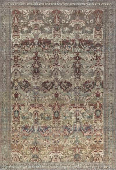 Authentic 19th Century Persian Malayer Rug