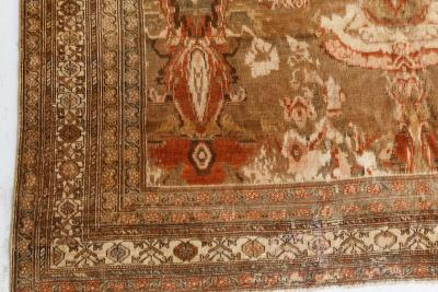 Authentic 19th Century Persian Malayer Rug