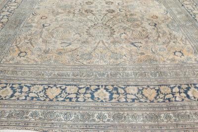 Authentic 19th Century Persian Meshad Handmade Wool Carpet
