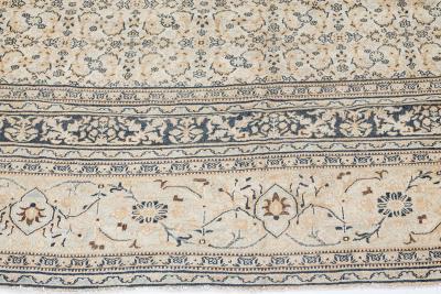 Authentic 19th Century Persian Meshad Handmade Wool Carpet