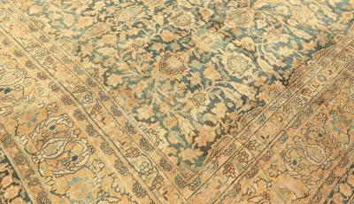 Authentic 19th Century Persian Meshad Handmade Wool Rug