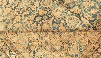 Authentic 19th Century Persian Meshad Handmade Wool Rug