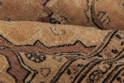 Authentic 19th Century Persian Meshad Handmade Wool Rug