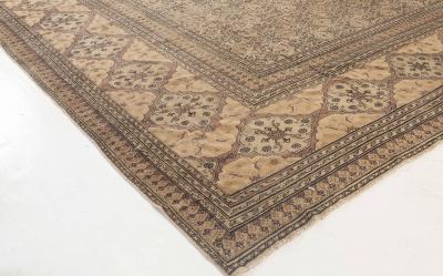 Authentic 19th Century Persian Meshad Handmade Wool Rug