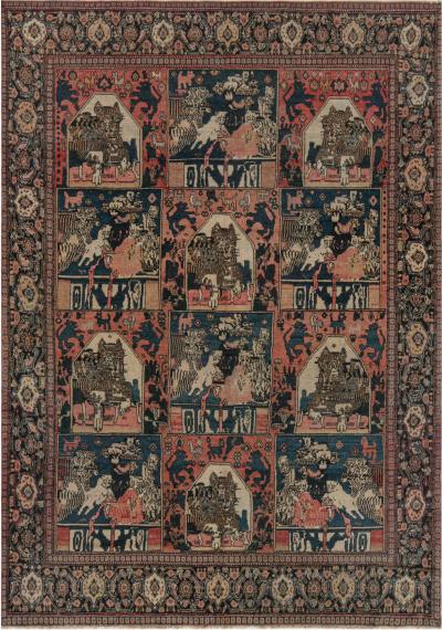 Authentic 19th Century Persian Senneh Rug