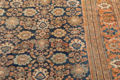 Authentic 19th Century Persian Sultanabad Handmade Wool Rug
