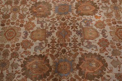 Authentic 19th Century Persian Sultanabad Red Handmade Wool Rug