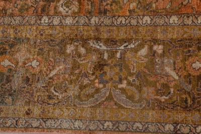 Authentic 19th Century Persian Sultanabad Rug Size Adjusted 