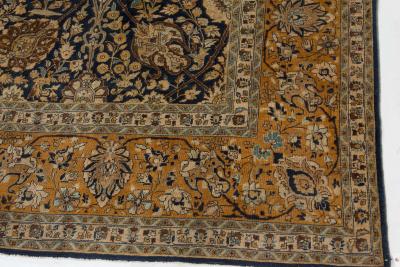 Authentic 19th Century Persian Tabriz Botanic Handwoven Wool Rug