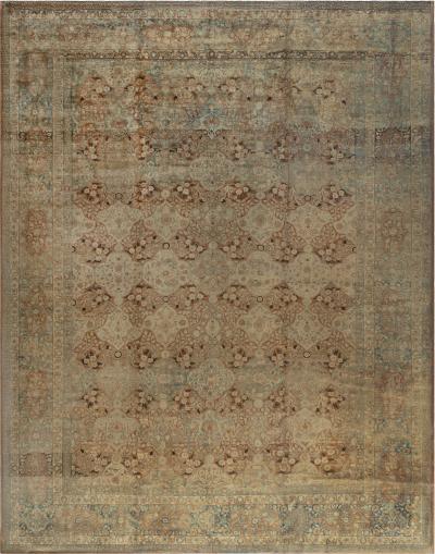 Authentic 19th Century Persian Tabriz Carpet