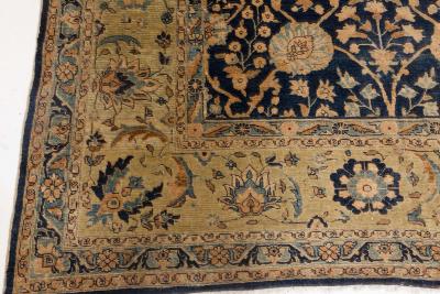 Authentic 19th Century Persian Tabriz Handmade Wool Carpet