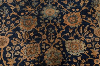Authentic 19th Century Persian Tabriz Handmade Wool Carpet