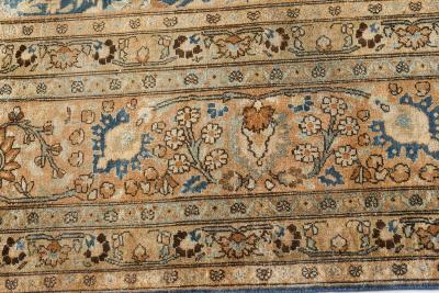 Authentic 19th Century Persian Tabriz Handmade Wool Carpet