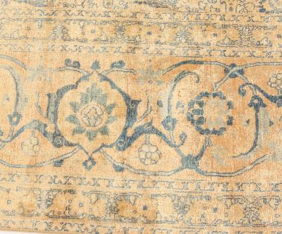 Authentic 19th Century Persian Tabriz Handmade Wool Carpet