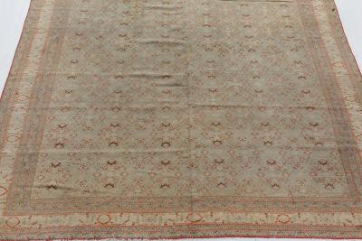 Authentic 19th Century Persian Tabriz Handmade Wool Rug