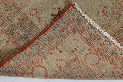 Authentic 19th Century Persian Tabriz Handmade Wool Rug