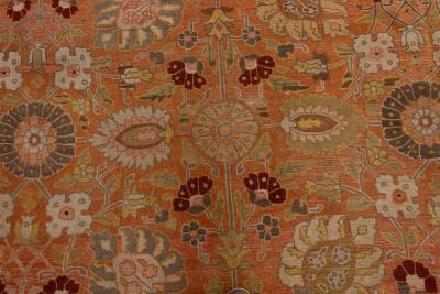 Authentic 19th Century Persian Tabriz Handmade Wool Rug