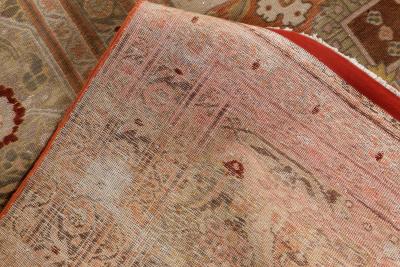 Authentic 19th Century Persian Tabriz Handmade Wool Rug