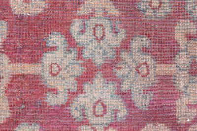 Authentic 19th Century Red Silk Samarkand Khotan Rug