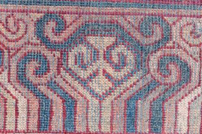 Authentic 19th Century Red Silk Samarkand Khotan Rug