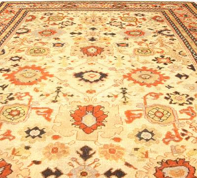 Authentic 19th Century Sultanabad Handmade Wool Rug