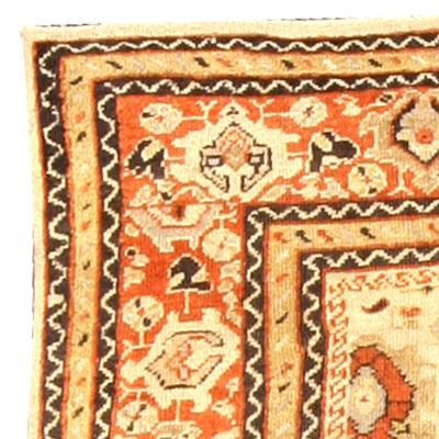Authentic 19th Century Sultanabad Handmade Wool Rug