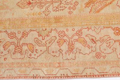 Authentic 19th Century Turkish Oushak Rug