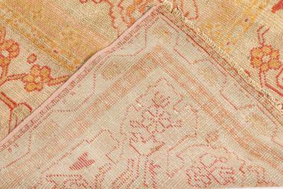 Authentic 19th Century Turkish Oushak Rug