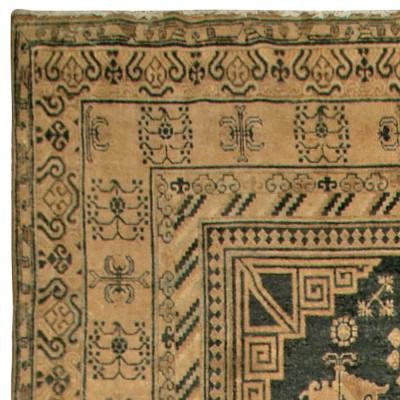Authentic 19th Century Yarkand Handmade Wool Rug