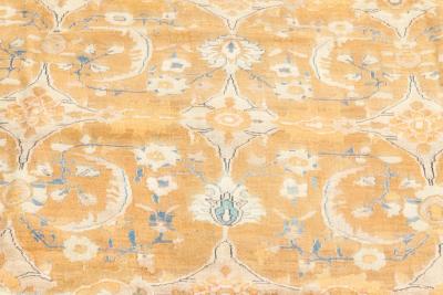 Authentic Antique Persian Bidjar Orange Handmade Wool Rug