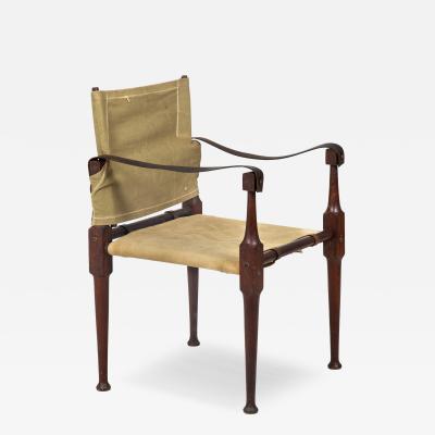 Authentic British Roorkhee Campaign Chair in Canvas