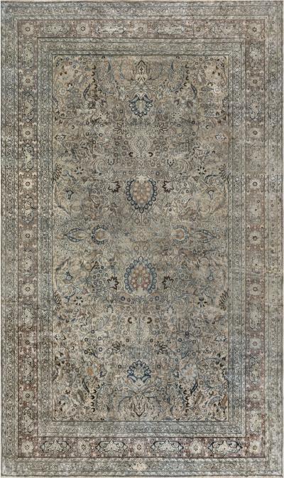 Authentic Early 19th Century Persian Meshad Rug