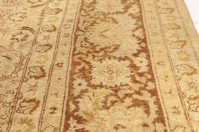 Authentic Early 20th Century Indian Amritsar Brown Rug