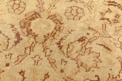 Authentic Early 20th Century Indian Amritsar Brown Rug