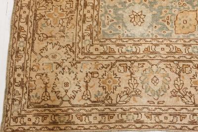 Authentic Early 20th Century Persian Tabriz Handmade Wool Rug