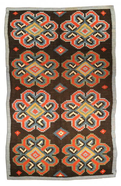 Authentic Early 20th Century Russian Bessarabian Carpet