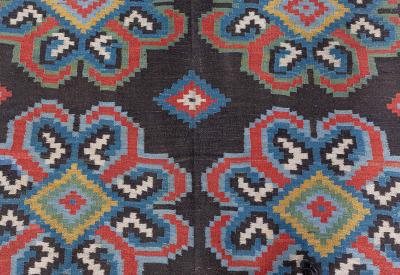 Authentic Early 20th Century Russian Bessarabian Carpet