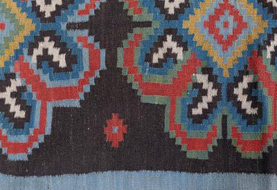 Authentic Early 20th Century Russian Bessarabian Carpet