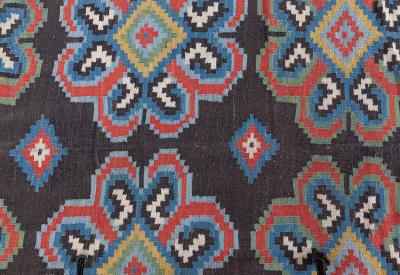Authentic Early 20th Century Russian Bessarabian Carpet