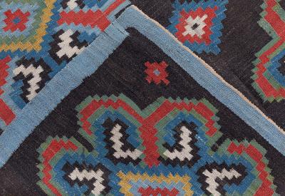 Authentic Early 20th Century Russian Bessarabian Carpet