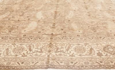 Authentic Early 20th Century Tabriz Botanic Handwoven Wool Rug